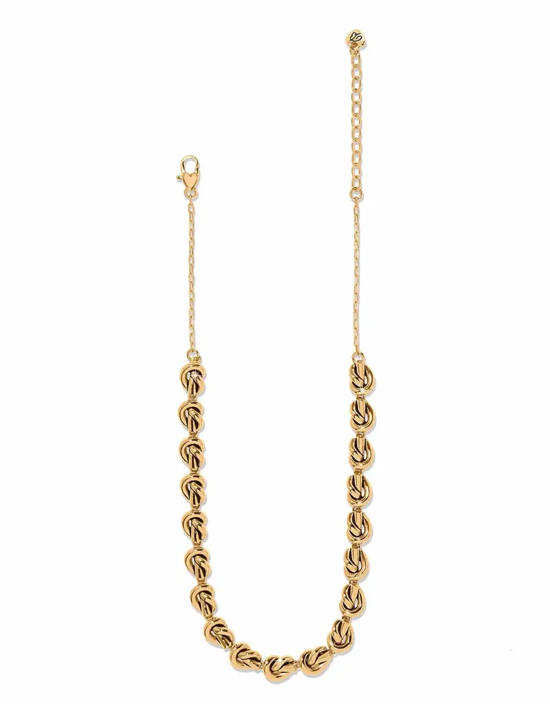 Interlok Single Knot Collar Necklace in Gold