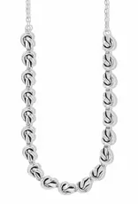 Interlok Single Knot Collar necklace in Silver
