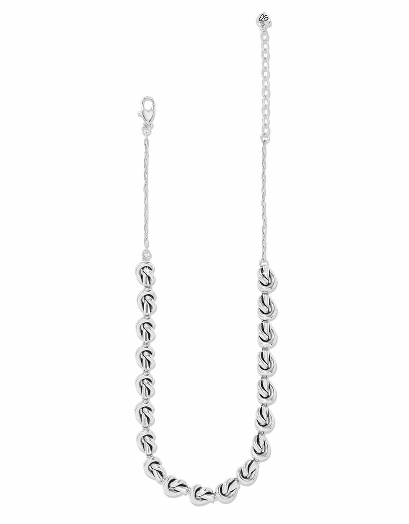 Interlok Single Knot Collar necklace in Silver
