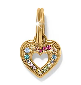 Enchanting Gem Heart Charm