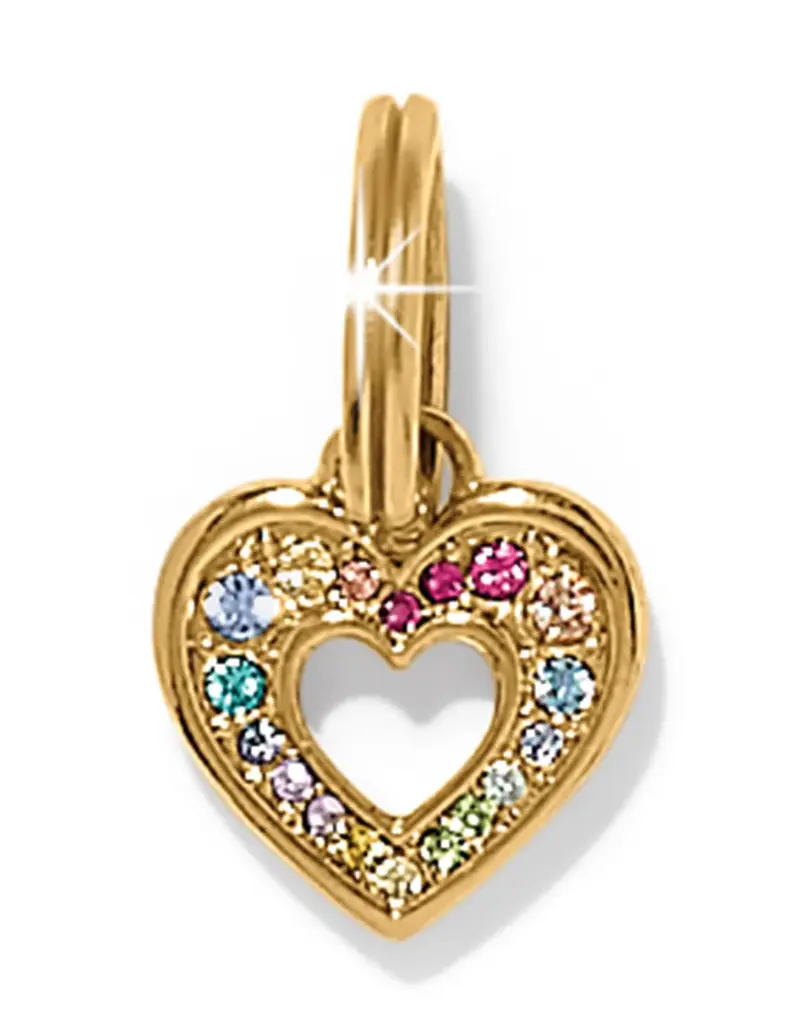 Enchanting Gem Heart Charm
