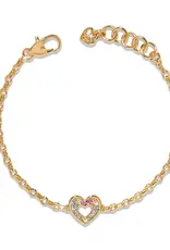 Enchanting Gem Heart Bracelet