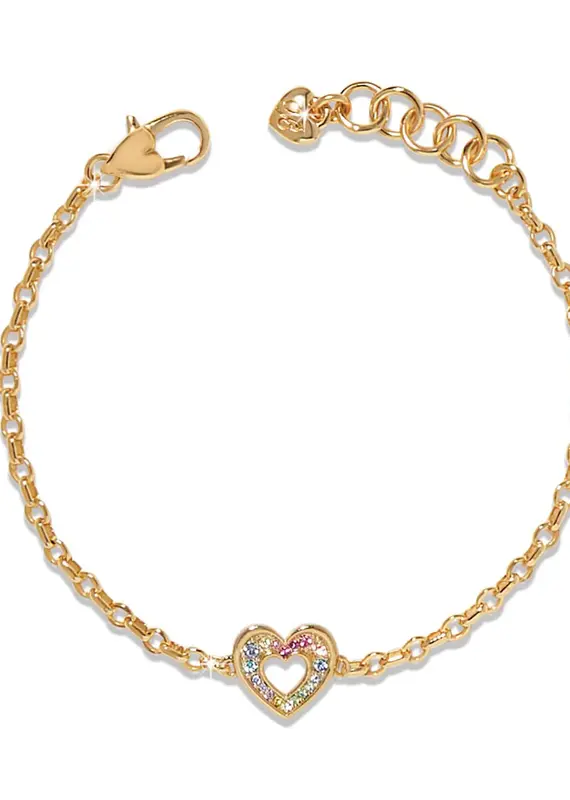 Enchanting Gem Heart Bracelet