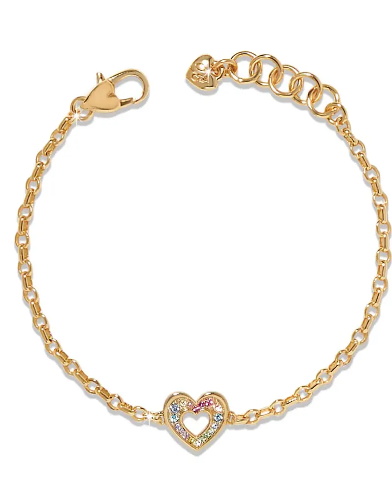 Enchanting Gem Heart Bracelet