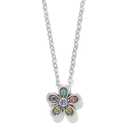 Enchanting Gem Flower Necklace