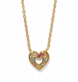 Enchanting Gem Heart Necklace