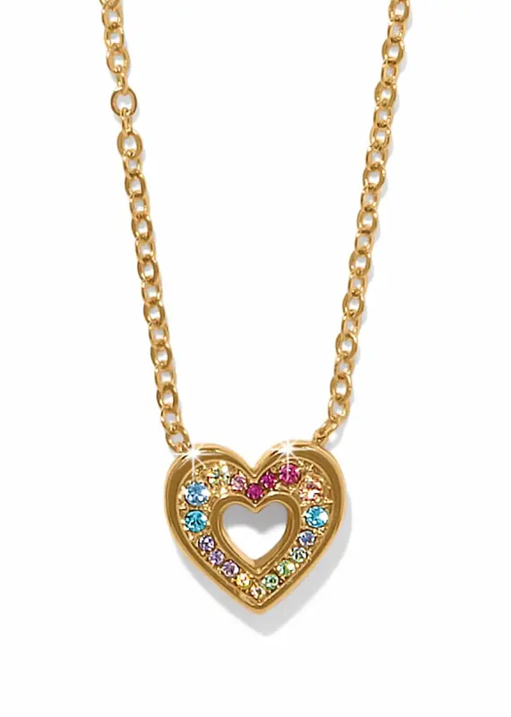 Enchanting Gem Heart Necklace