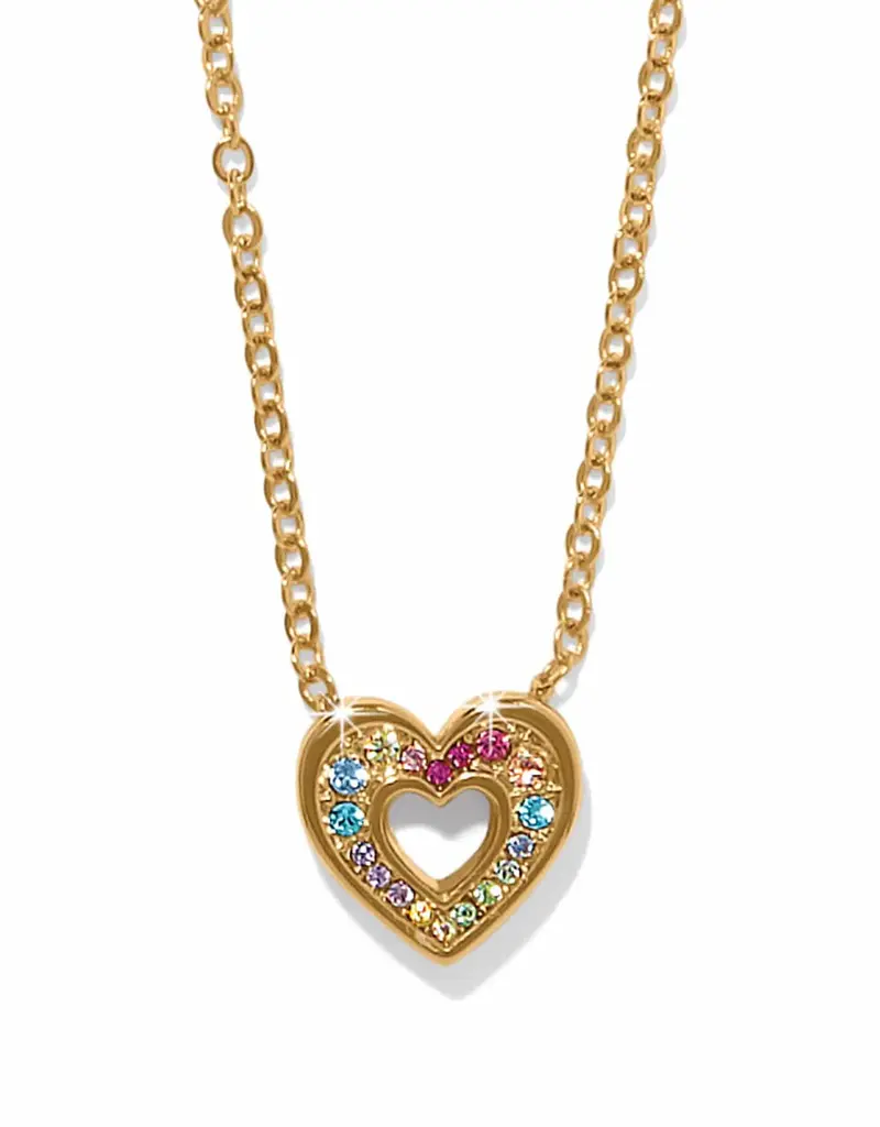 Enchanting Gem Heart Necklace