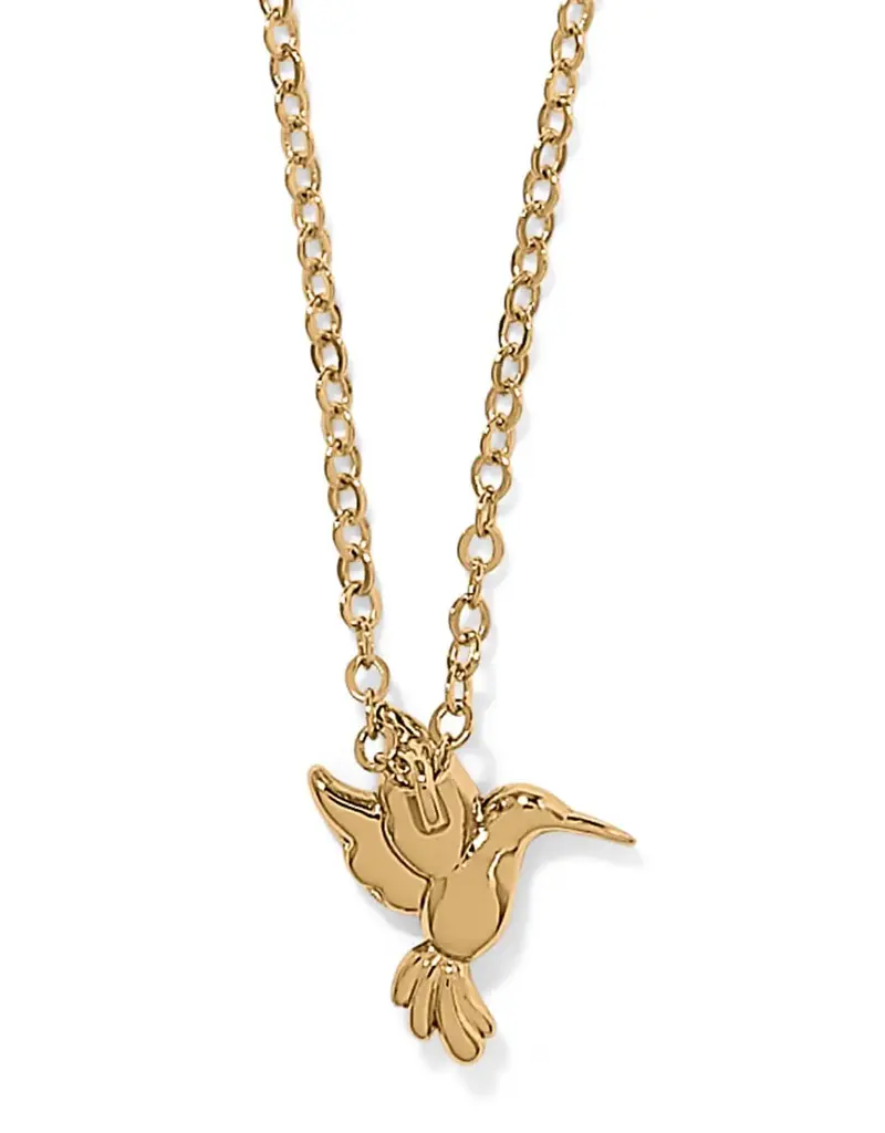 Enchanting Gem Hummingbird Necklace