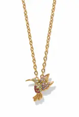 Enchanting Gem Hummingbird Necklace