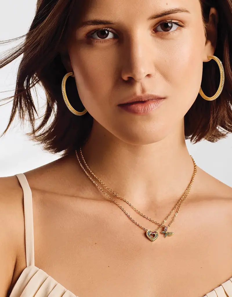 Enchanting Gem Hummingbird Necklace