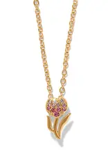 Enchanting Gem Tulip Necklace