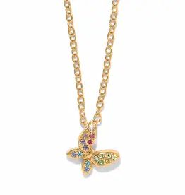 Enchanting Gem Butterfly Necklace
