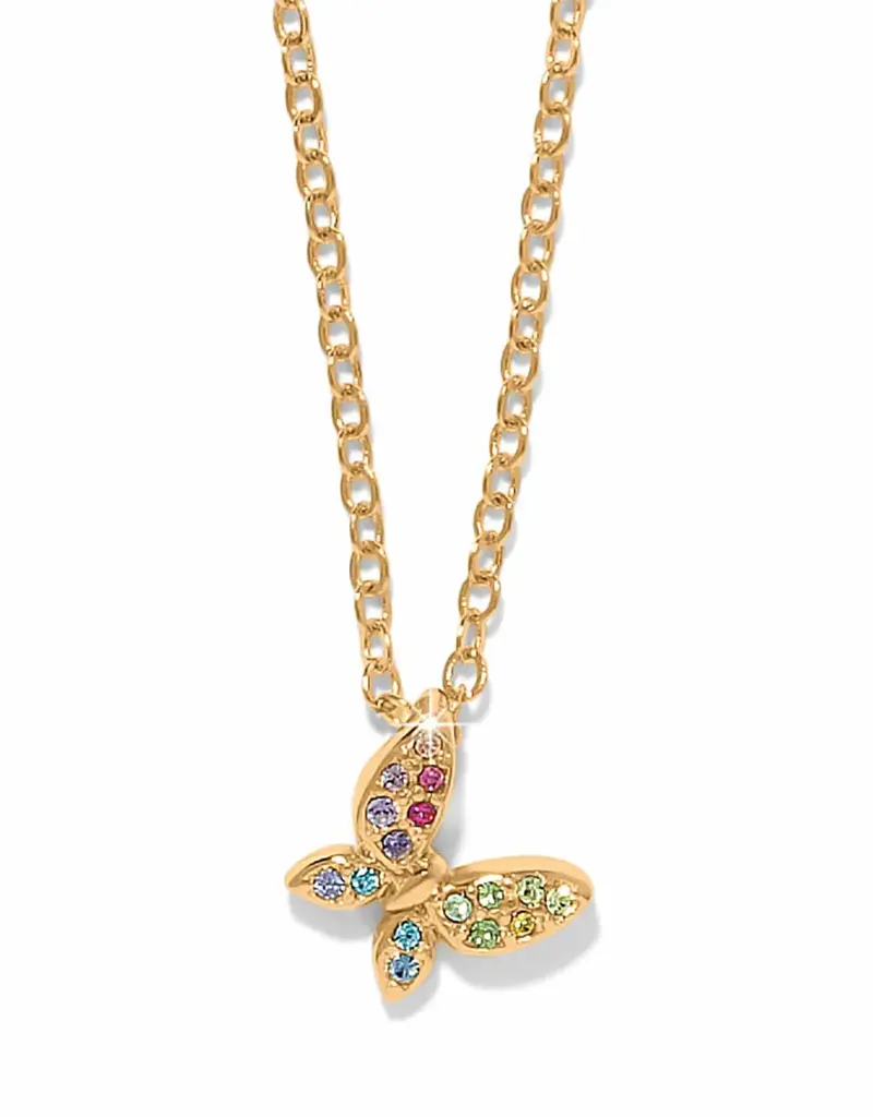 Enchanting Gem Butterfly Necklace