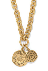 Token Lavish Link Charm Necklace in Gold