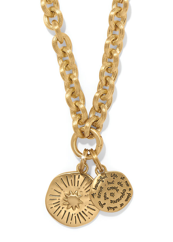 Token Lavish Link Charm Necklace in Gold