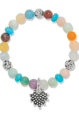 Pebble Sweet hearts Charm Stretch Bracelet