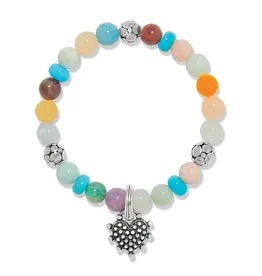 Pebble Sweet hearts Charm Stretch Bracelet