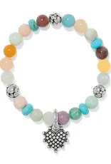 Pebble Sweet hearts Charm Stretch Bracelet