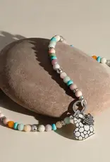 Pebble Sweet Hearts Token Charm Necklace