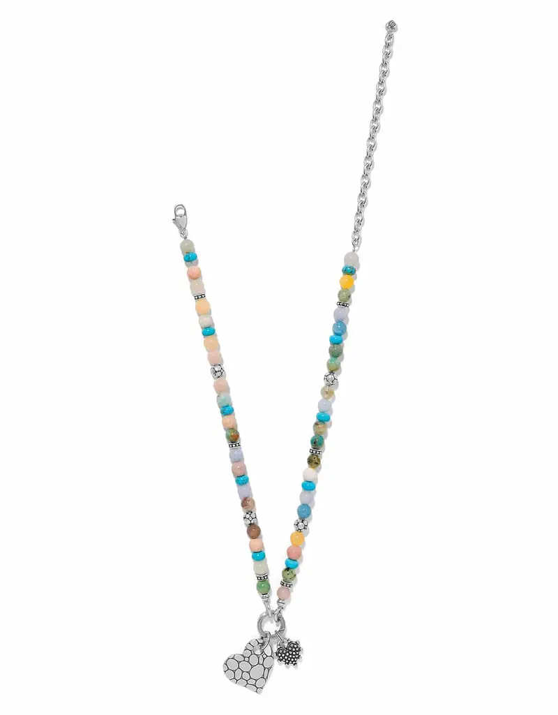 Pebble Sweet Hearts Token Charm Necklace