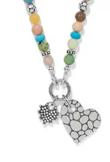 Pebble Sweet Hearts Token Charm Necklace