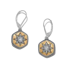 Mosaic Nova Leverback Earring