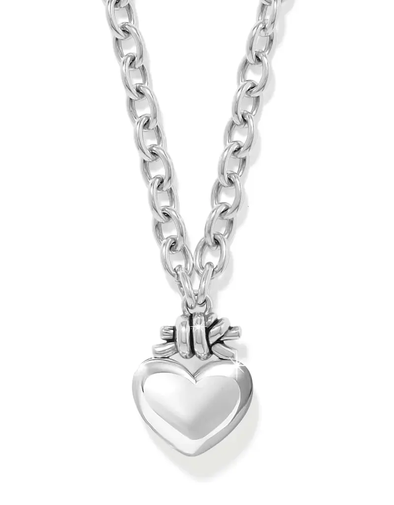 Interlok Love Knot Large Heart Necklace