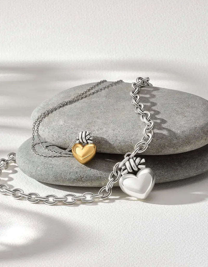 Interlok Love Knot Large Heart Necklace