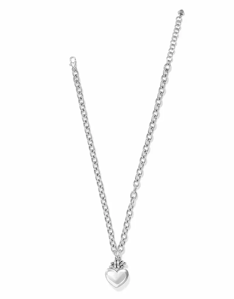 Interlok Love Knot Large Heart Necklace