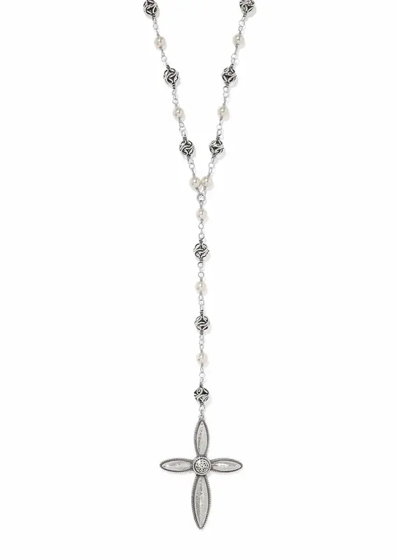 Ferrara Lacrima Rosary Necklace