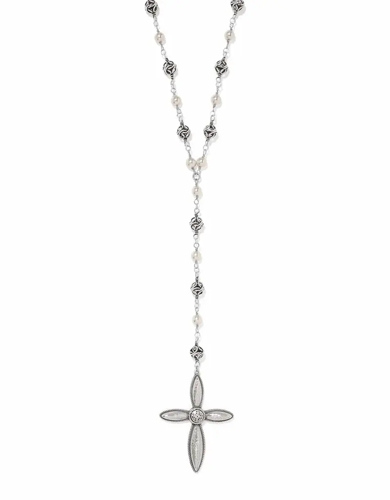 Ferrara Lacrima Rosary Necklace