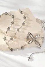 Ferrara Lacrima Rosary Necklace