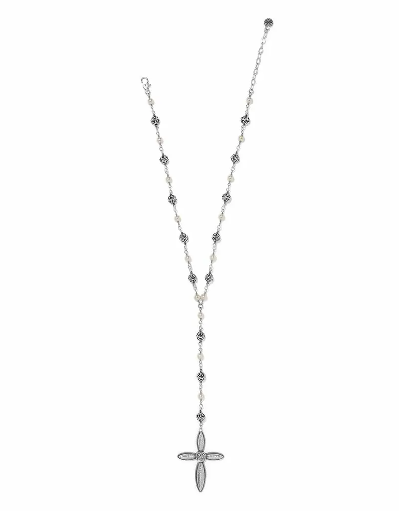 Ferrara Lacrima Rosary Necklace
