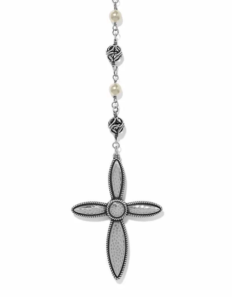 Ferrara Lacrima Rosary Necklace