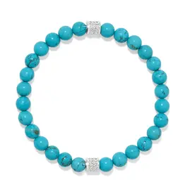 Meridian Petite Turquoise Stretch Bracelet