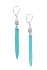 Meridian Petite Drop Turquoise Leverback