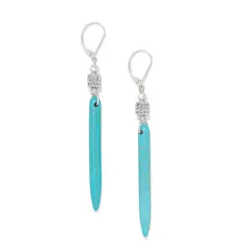 Meridian Petite Drop Turquoise Leverback