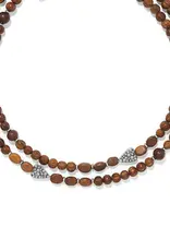 Love Messages B Love Wood Long Necklace