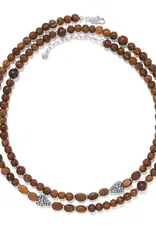 Love Messages B Love Wood Long Necklace