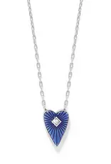 Love Messages B You Blue Necklace