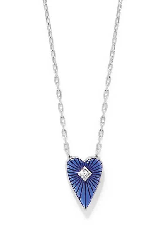 Love Messages B You Blue Necklace