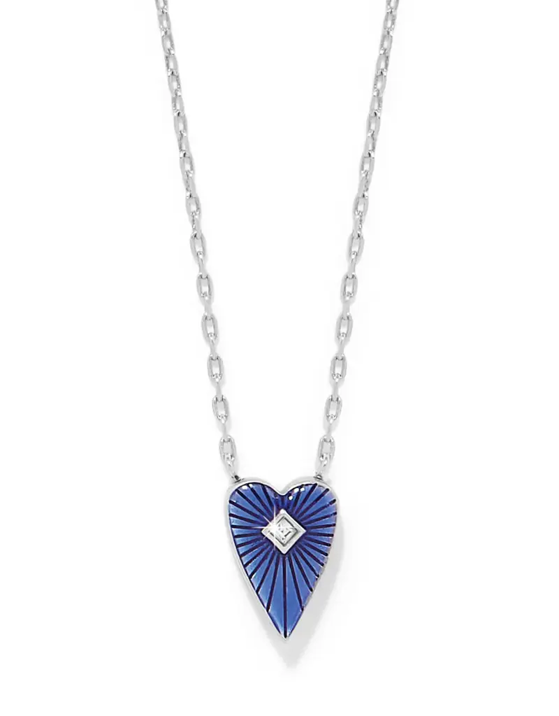 Love Messages B You Blue Necklace
