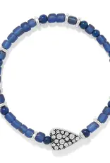 Love Messages B You Blue Stretch Bracelet