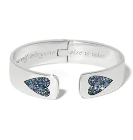Love Messages B You Hinged Bangle in Blue