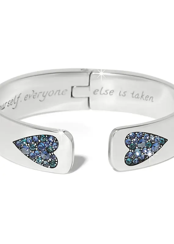 Love Messages B You Hinged Bangle in Blue