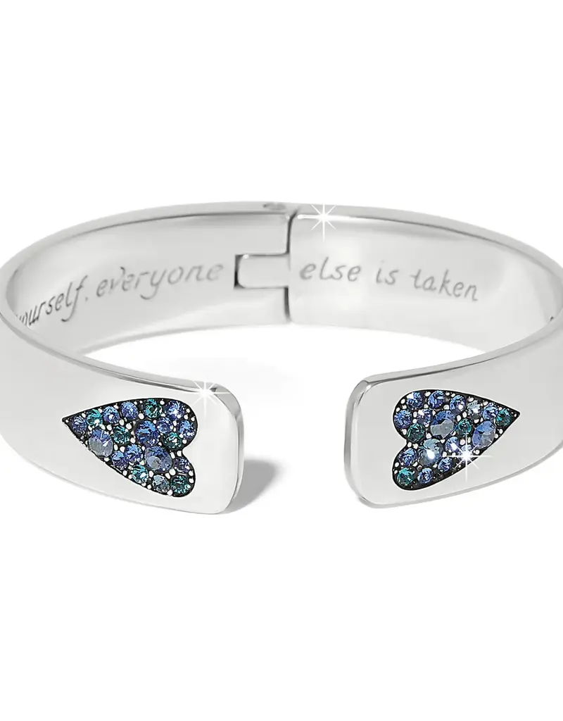 Love Messages B You Hinged Bangle in Blue