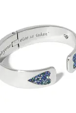 Love Messages B You Hinged Bangle in Blue
