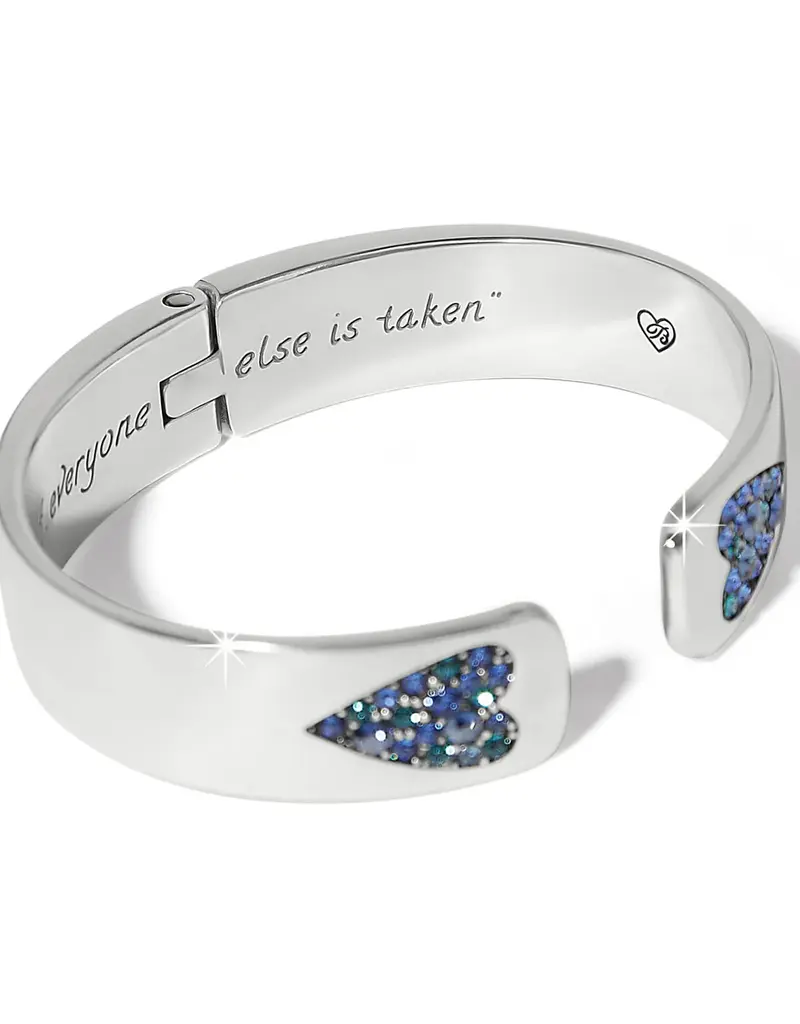 Love Messages B You Hinged Bangle in Blue