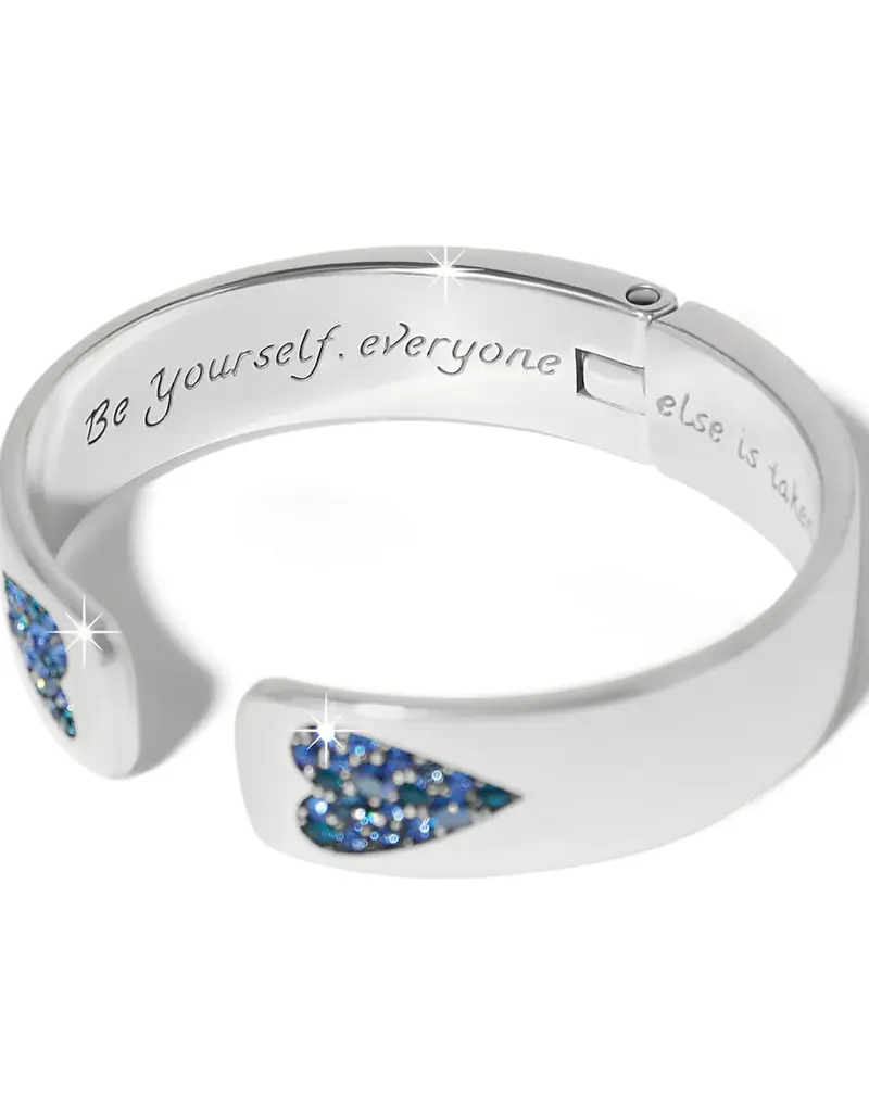 Love Messages B You Hinged Bangle in Blue
